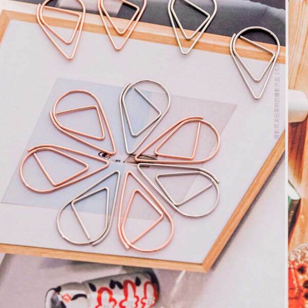 

10pcs Water Drop Shaped Paper Clip