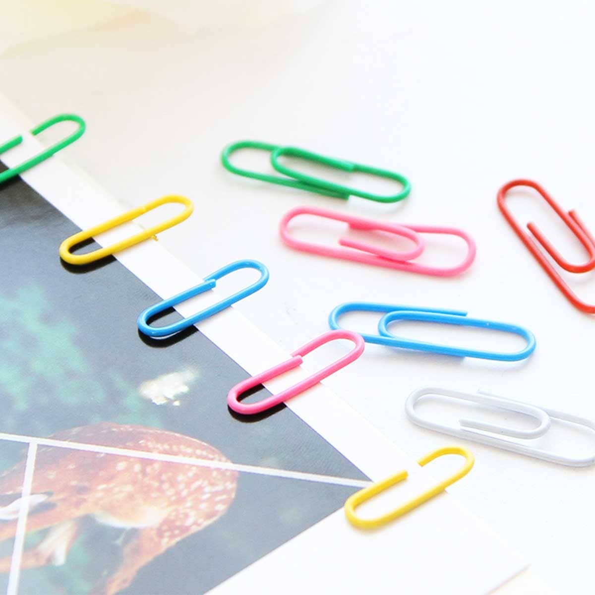 

70pcs Boxed Colorful Paper Clip