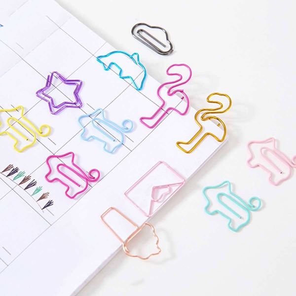

7pcs Ransom Creative Shaped Metal Paper Clip