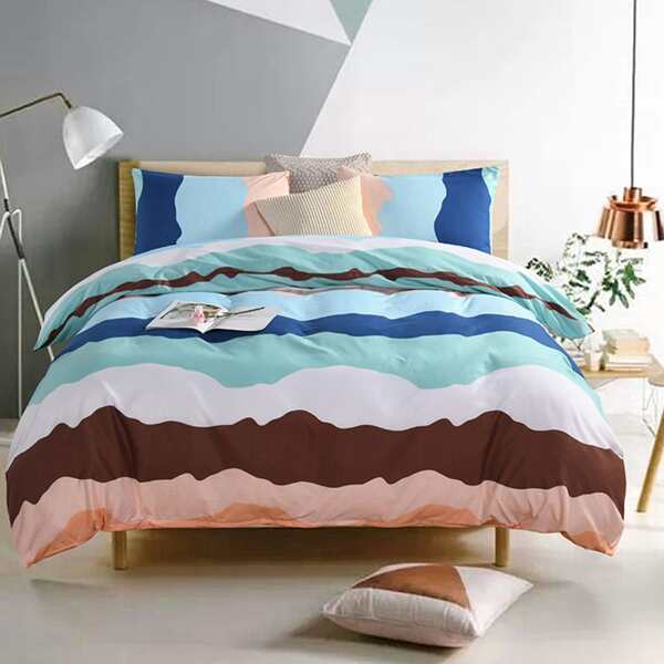 

Colorful Stripe Pattern Sheet Set, Multicolor