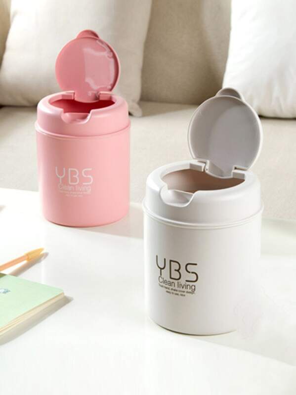 

1pc Desktop Mini Trash Can, Multicolor