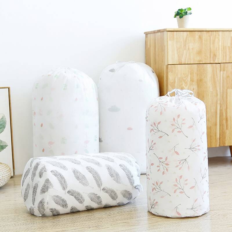 

1pc Simple Drawstring Quilt Storage Bag, Multicolor