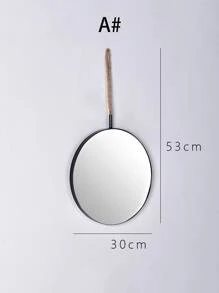 Espeja con diseño mural en forma redonda 1 pieza - Multicolor - Ver 3