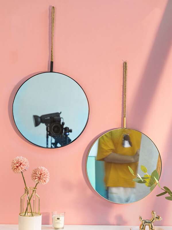 

1pc Round Shaped Wall Decor Mirror