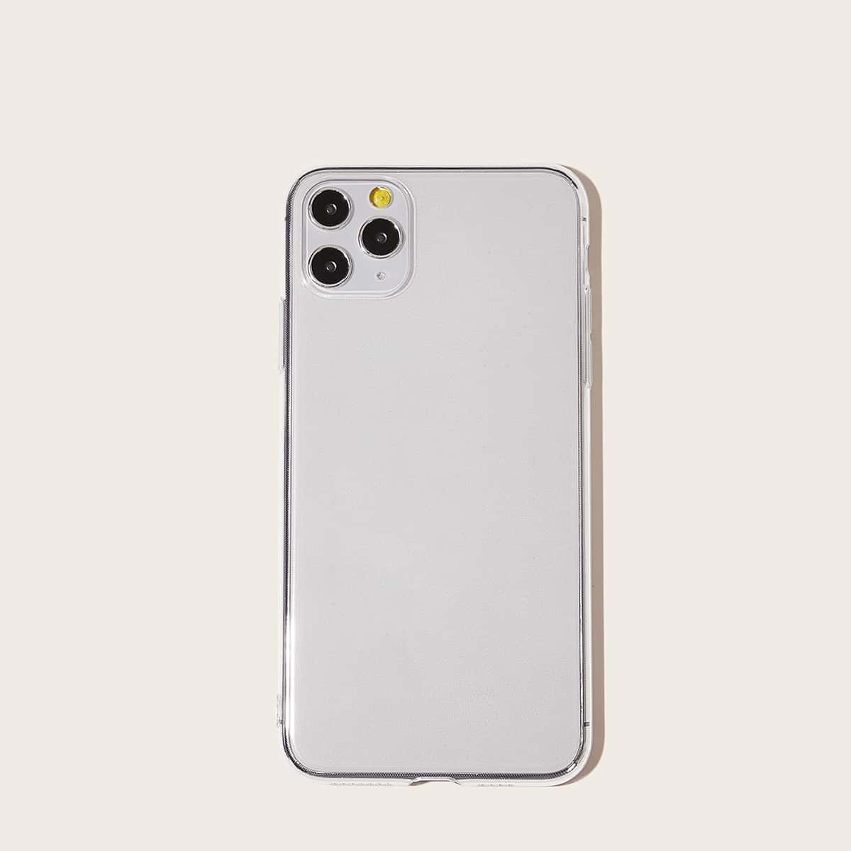 

Simple Transparent iPhone Case, White