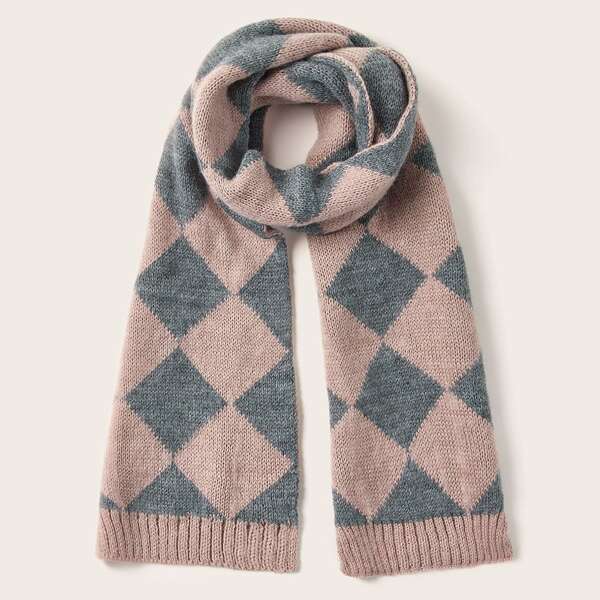 

Toddler Girls Geometric Pattern Scarf, Multicolor