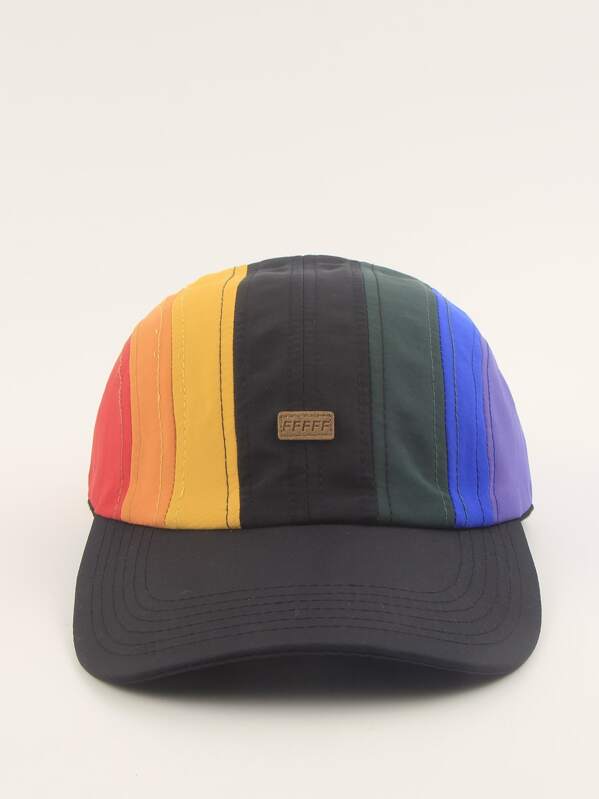

Men Color Block Baseball Cap, Multicolor