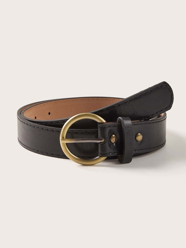 

O-ring Buckle Belt, Black