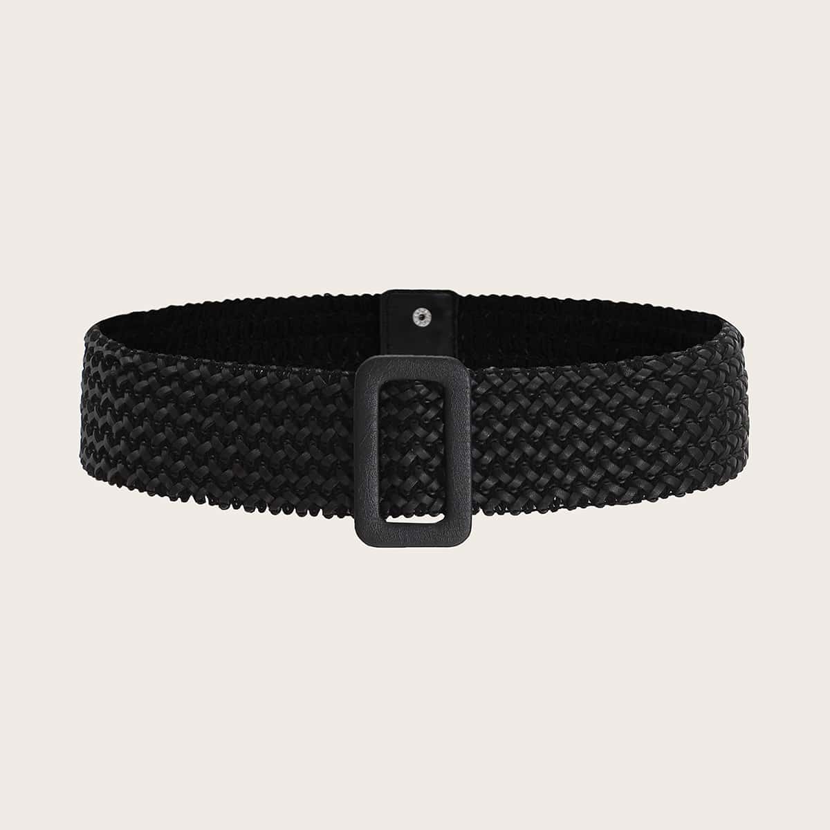 

Solid Braided Belt, Black