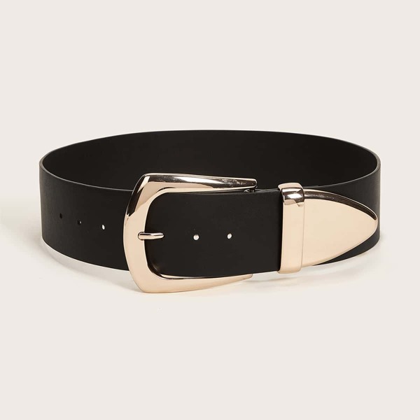 

Metal Buckle Belt, Black
