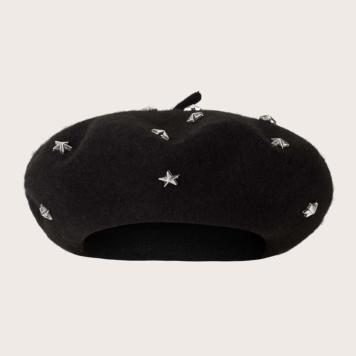 

Star Decor Berets, Black