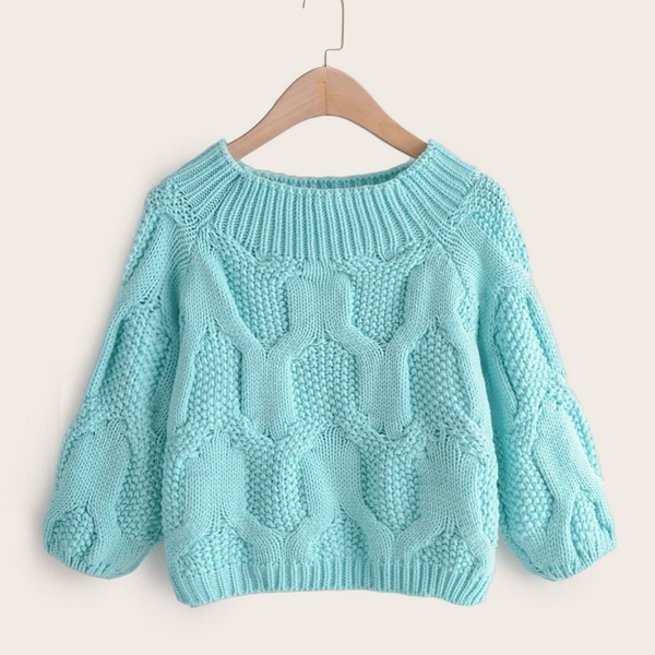 

Y Pattern Raglan Sleeve Sweater