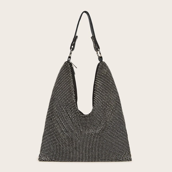 

Rhinestone Decor Tote Bag