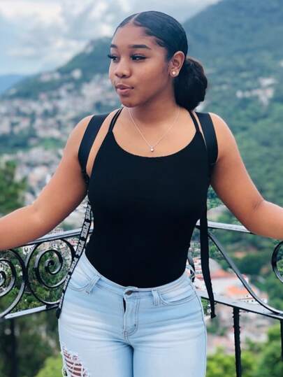 Strappy Open-Back Cheeky Bodysuit