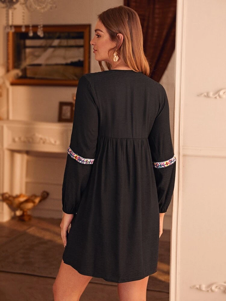 peasant smock dress