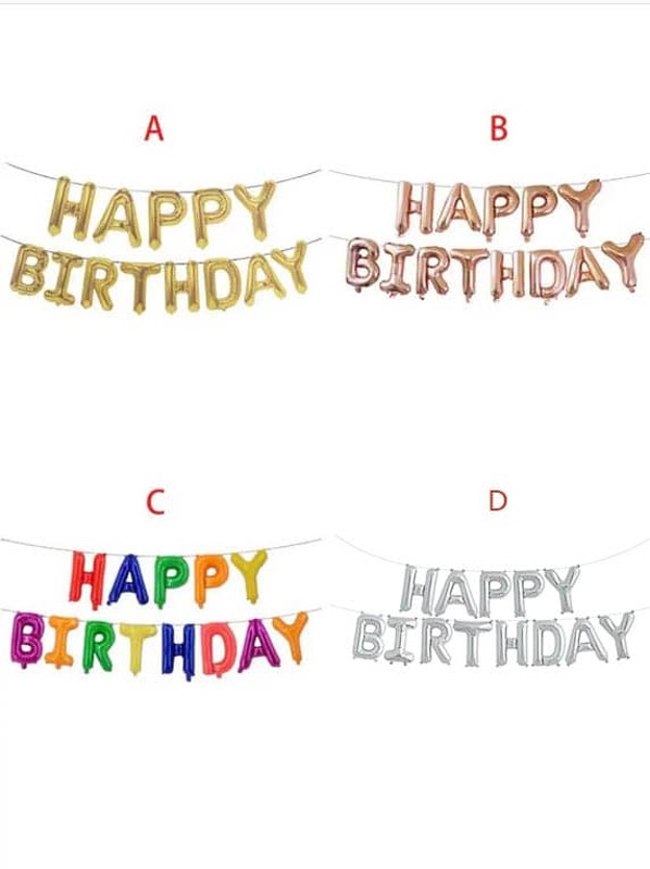 

Birthday Decorative Balloon 1pc, Multicolor