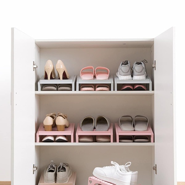 

1pc Double Layer Shoes Storage Rack, Multicolor