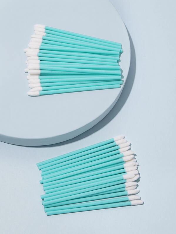 

50pcs Silica Gel Eyelash Brush, Blue