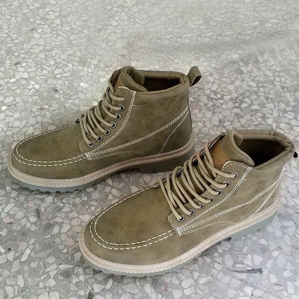

Men Lace-up Front Chukka Boots, Green