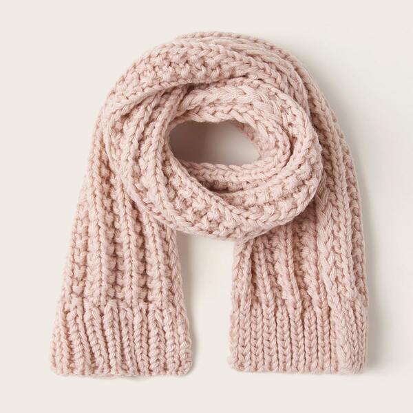 

Toddler Girls Solid Knit Scarf, Pink