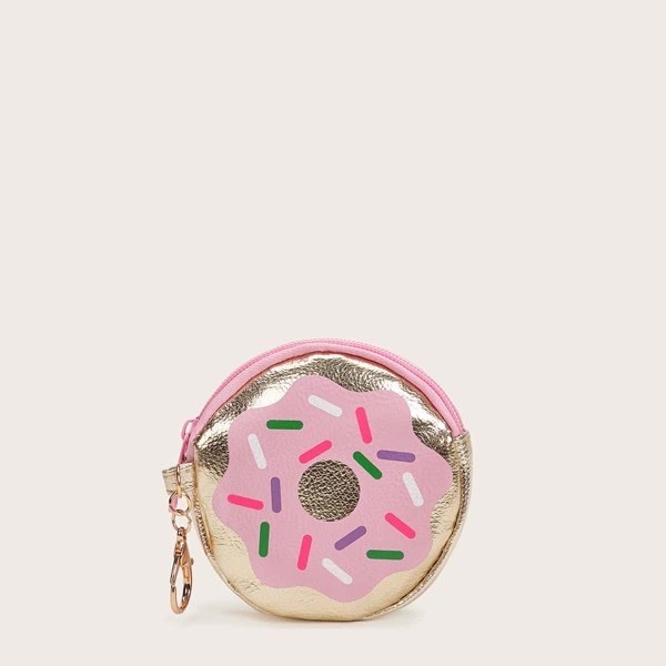 

Donut Print Coin Purse, Multicolor