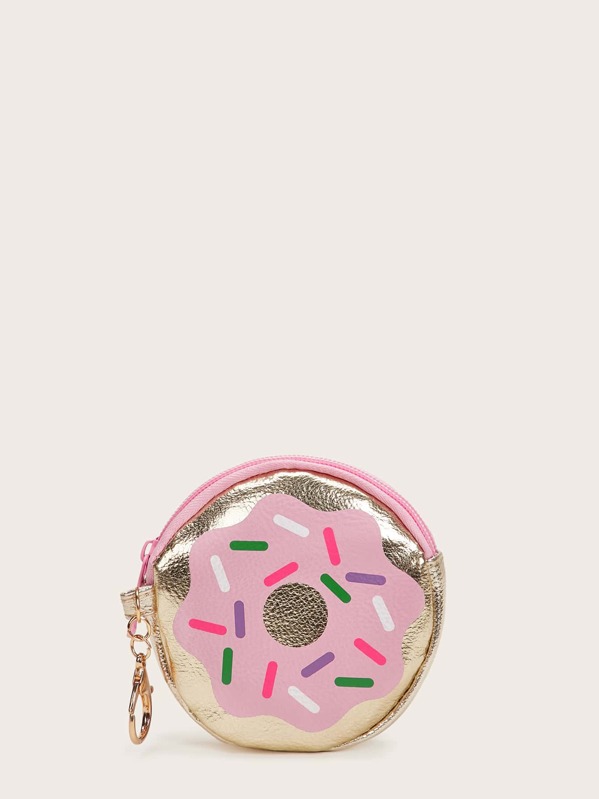 

Donut Print Coin Purse, Multicolor