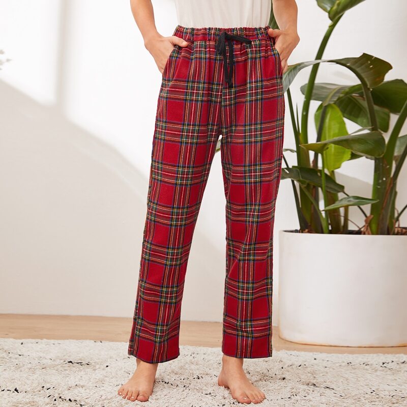 

Tartan Sleep Pants, Red