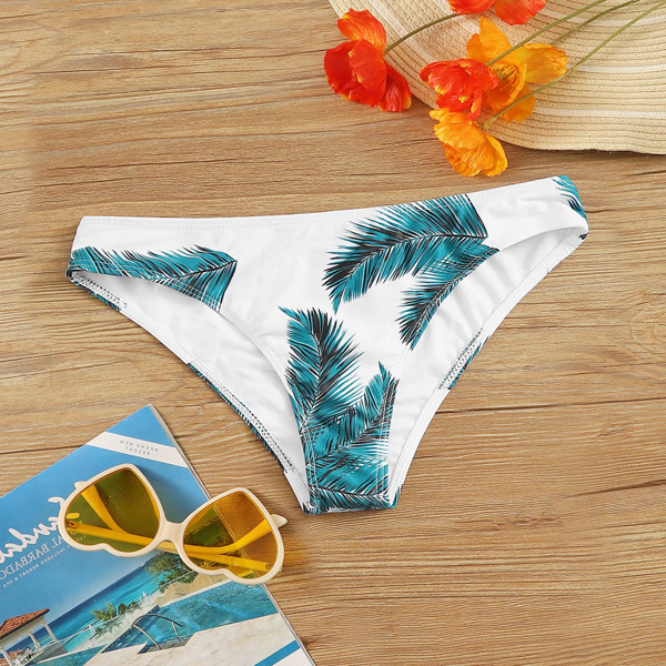 

Palm Print Bikini Panty, Multicolor