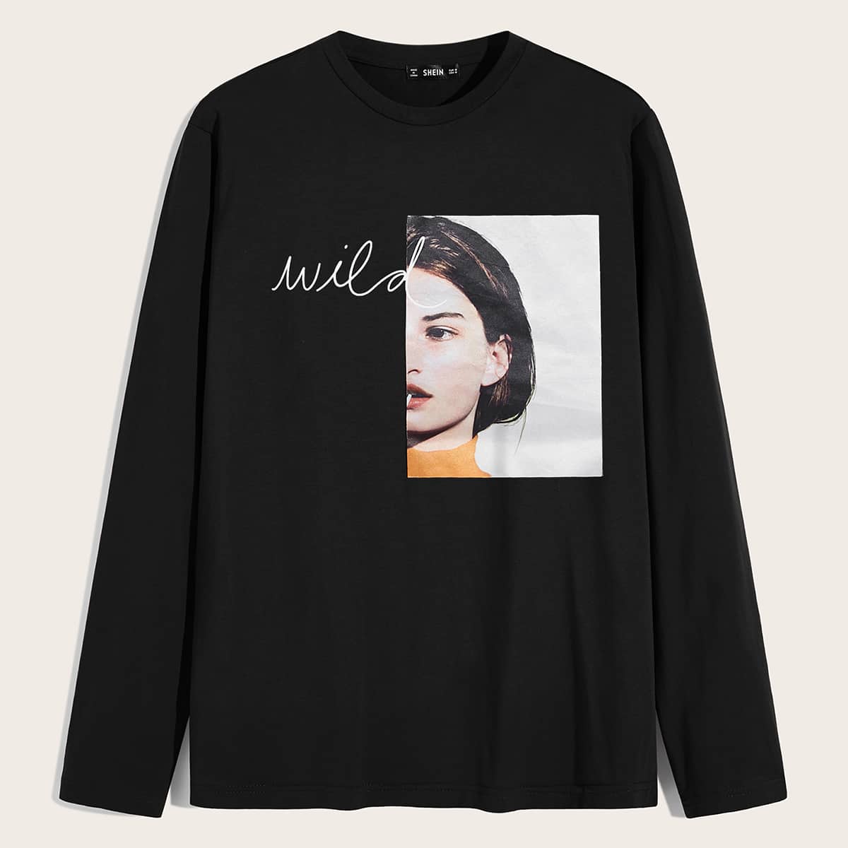 

Guys Latter and Figure Graphic Tee, Black