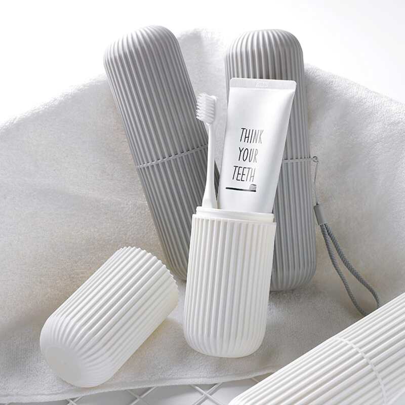 

1pc Travel Portable Toothbrush Storage Box, Multicolor