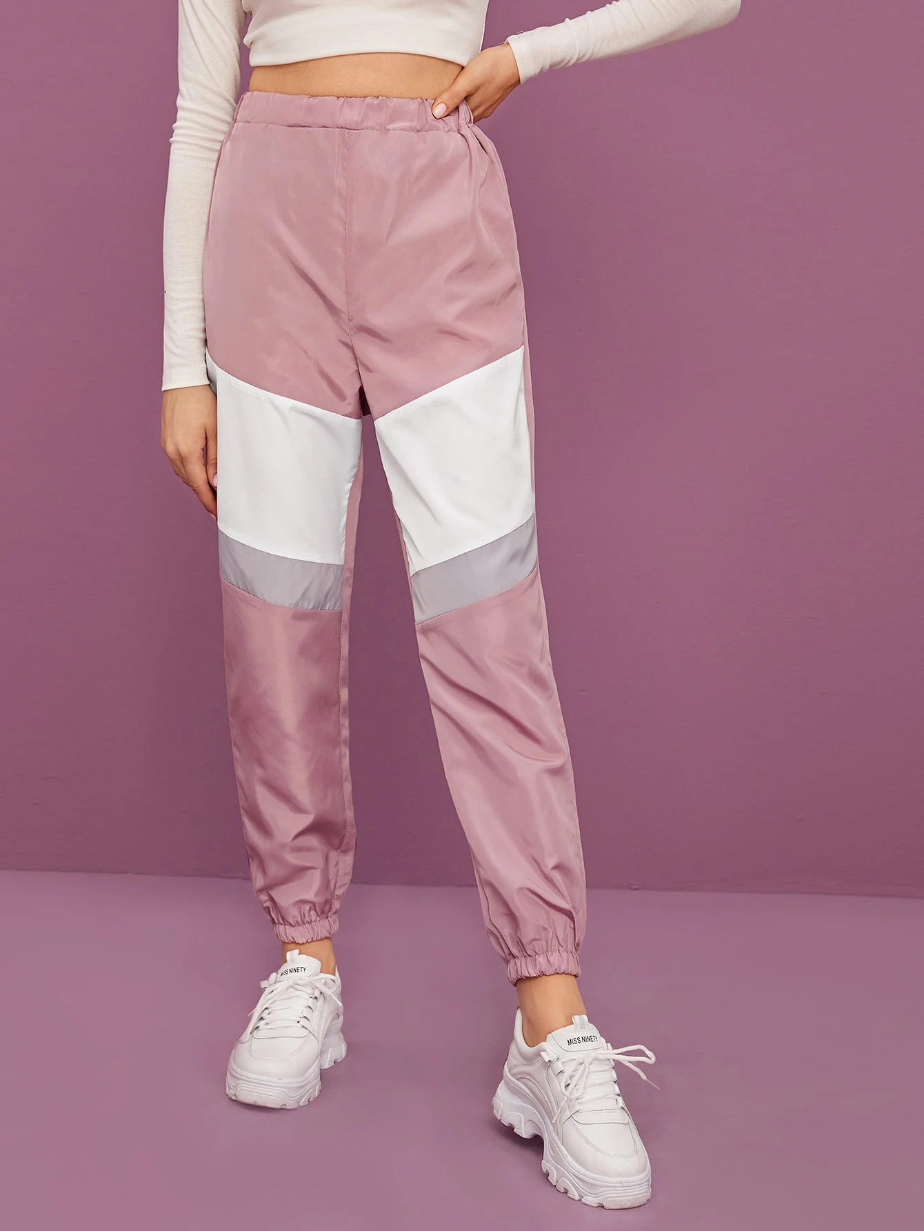 Colorblock wind joggers Clearance