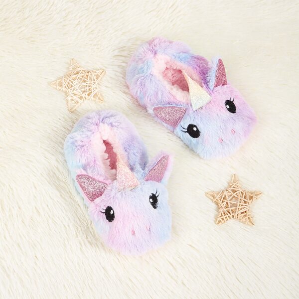 

Toddler Girls Unicorn Design Slippers, Multicolor