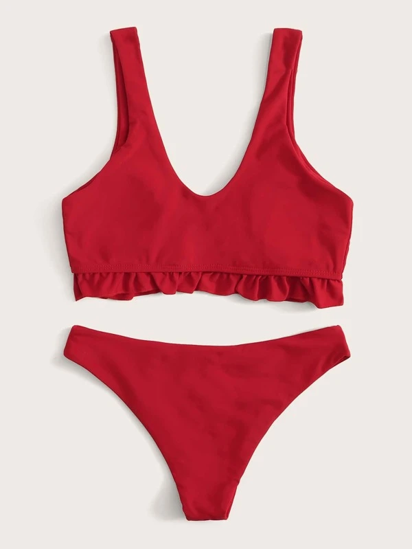knot front bathing suit