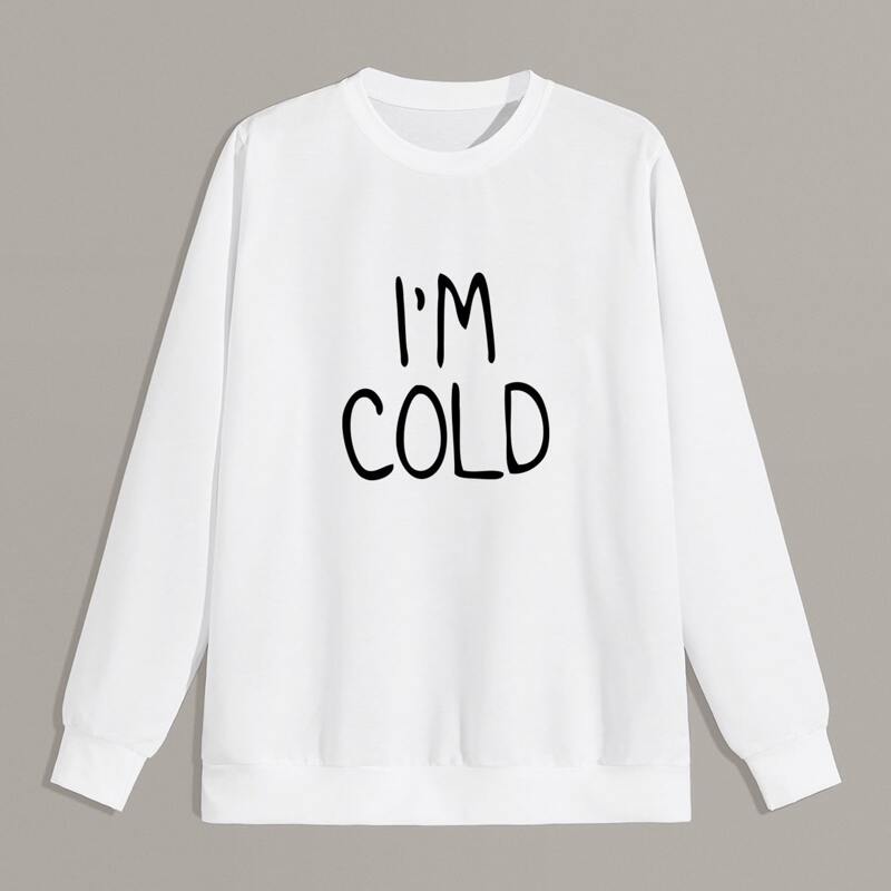 

Guys Letter Graphic Sweatshirt, White