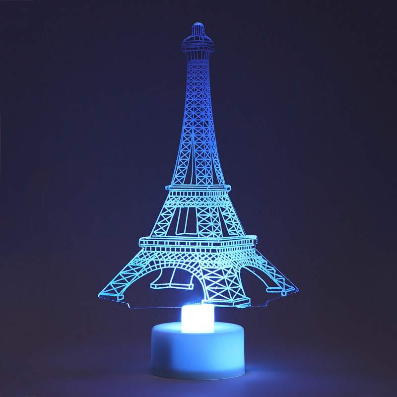 1pc Tower Shaped Night Light, White