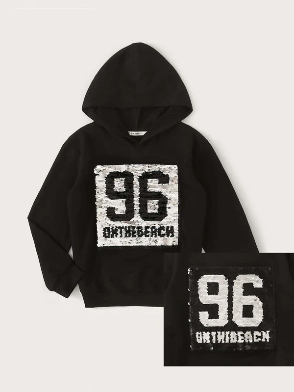 boys sequin hoodie