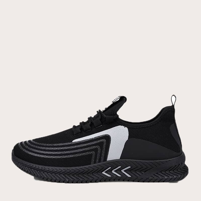 

Guys Letter Graphic Slip On Sneakers, Black