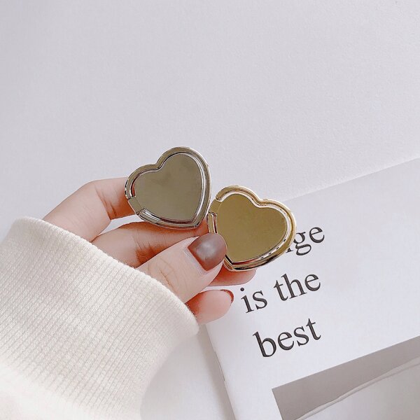 

1pc Heart Shaped Finger Ring Phone Holder