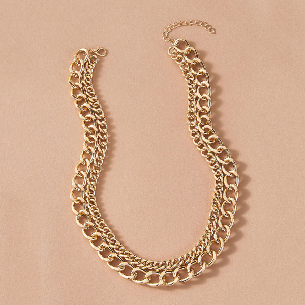

1pc Christmas Chain Necklace, Gold