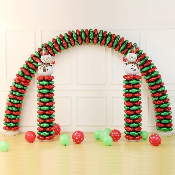 

1pc Christmas Aluminum Foil Balloon, Multicolor