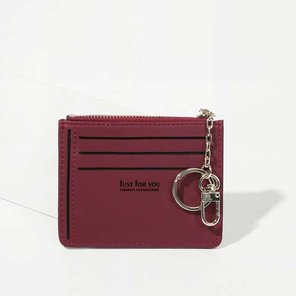 

Zipper Card Holder, Burgundy