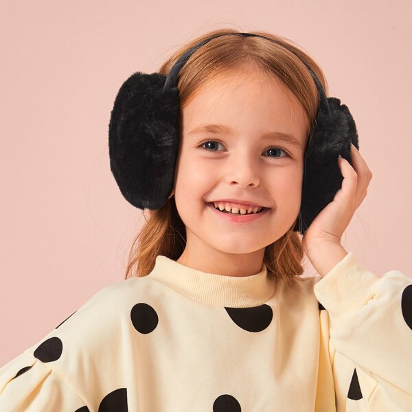 

Toddler Girls Fluffy Headband, Black