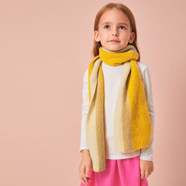 

Toddler Kids Colorblock Scarf