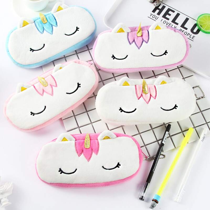 

1pc Random Unicorn Plush Pencil Case