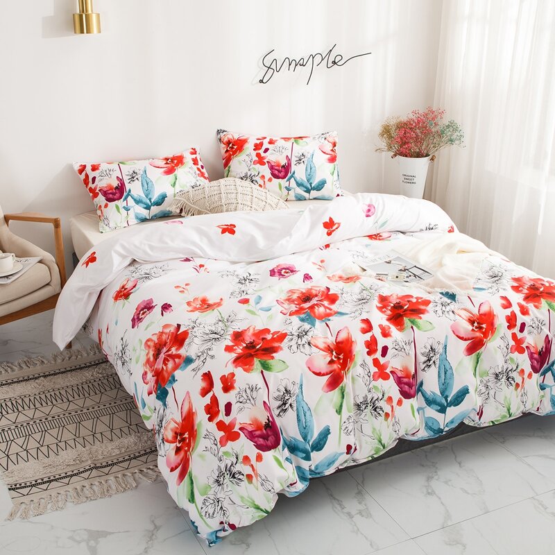 

Floral Print Sheet Set, Multicolor