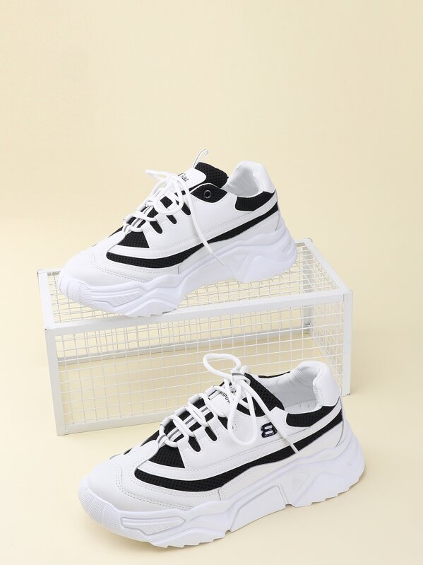 

Men Lace-up Front Chunky Sneakers