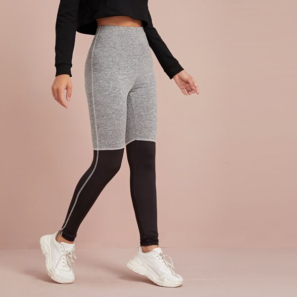 

Stitch Detail Two Tone Leggings, Multicolor