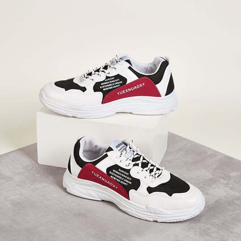 

Guys Letter Graphic Lace Up Sneakers, Multicolor