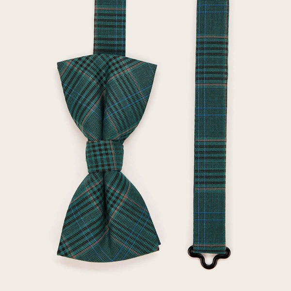 

Men Plaid Bow Tie, Green