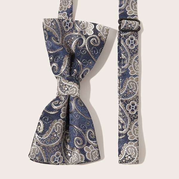

Men Paisley Tie, Navy